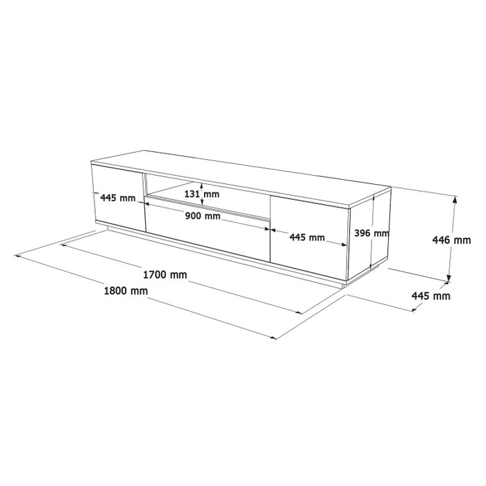 Hanah Home Conjunto de Muebles de Salón Fr17-Aw Pino Atlántico y Blanco